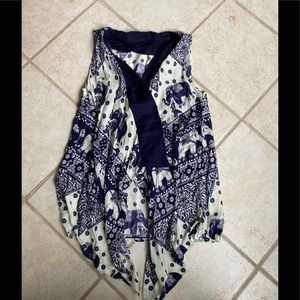 Beautiful one of a kind open vest